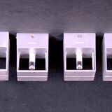 Modern Minimalist Metal Square Sconces by Philips - Set of 7