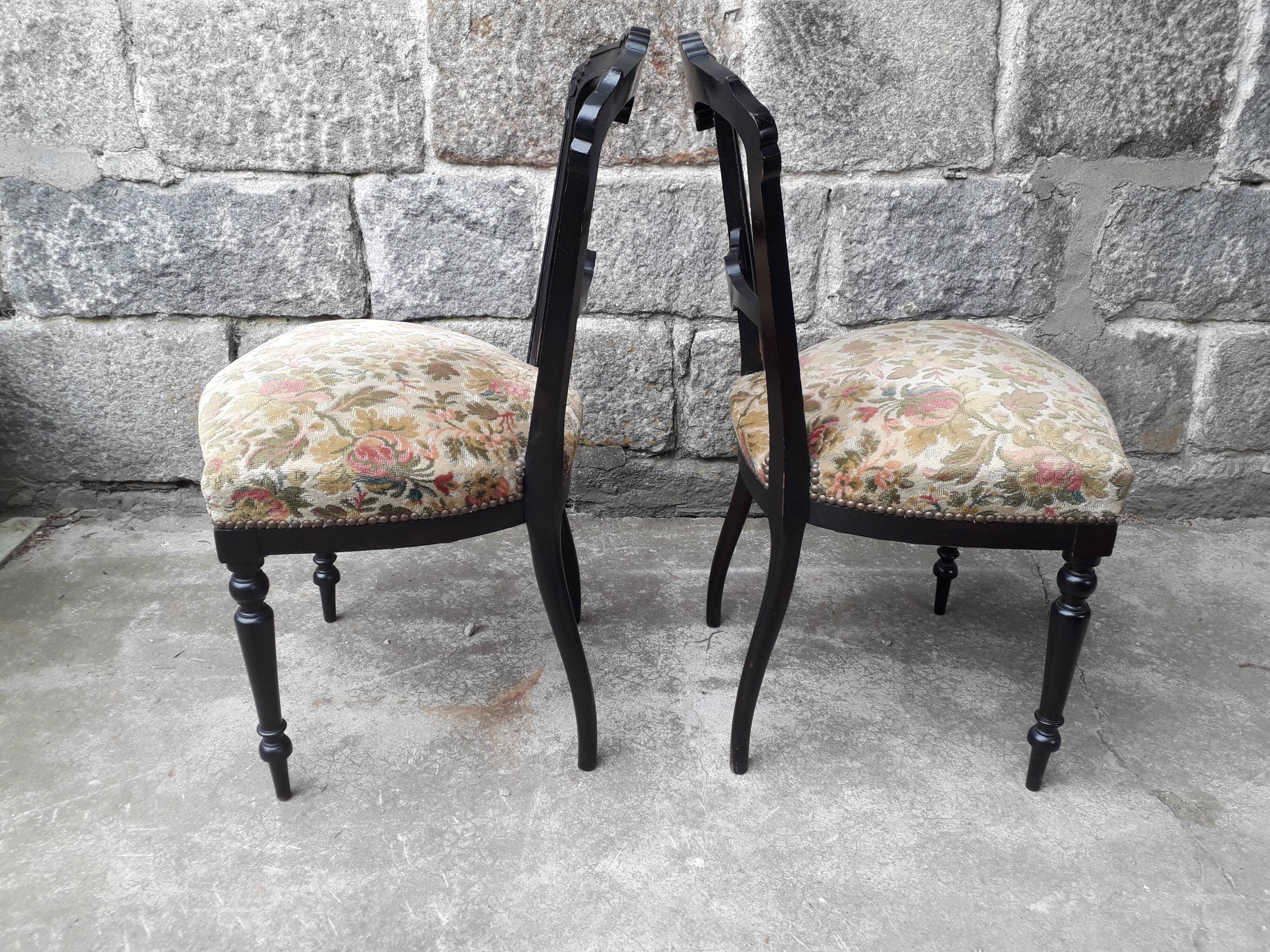 Pair of Napoleon III chairs
