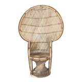 Emmanuelle armchair, 1970, braided rattan