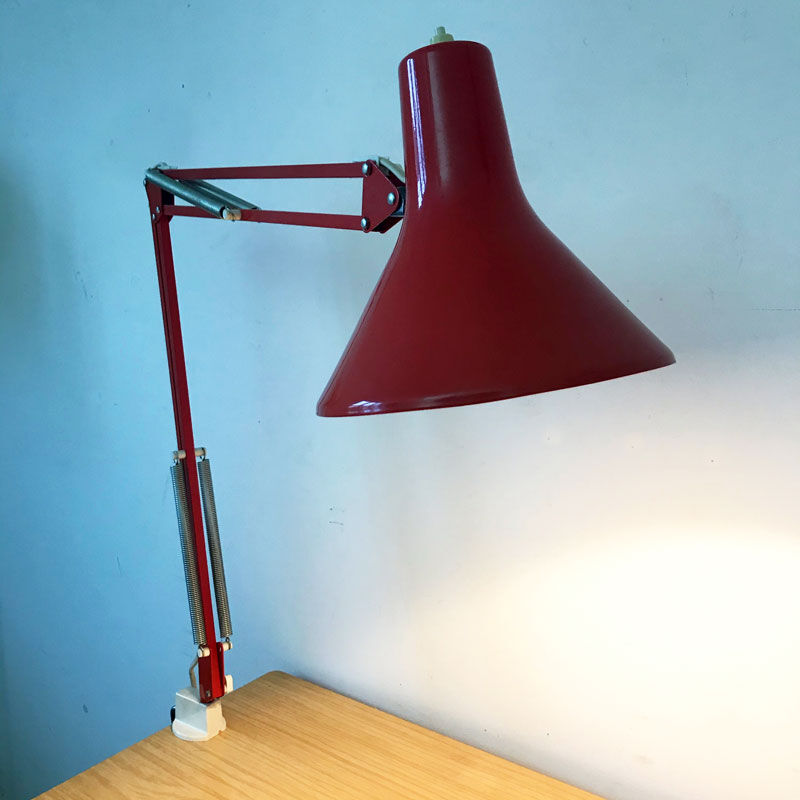 Red architect lamp