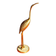 Vintage brass heron