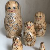 Set of wooden dolls