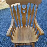Rocking chair in solid oak