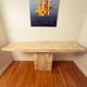 Italian Console Table, Travertine, Mid-Century Modern, 1970s Design