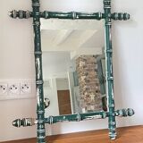 Antique mirror called Vintage patinated bamboo