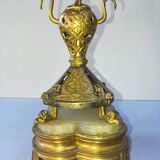 Paire de candélabres anciens en bronze japonisant XIXème