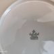Dessert service 11 pieces in beige Bavaria porcelain with small orange flowers