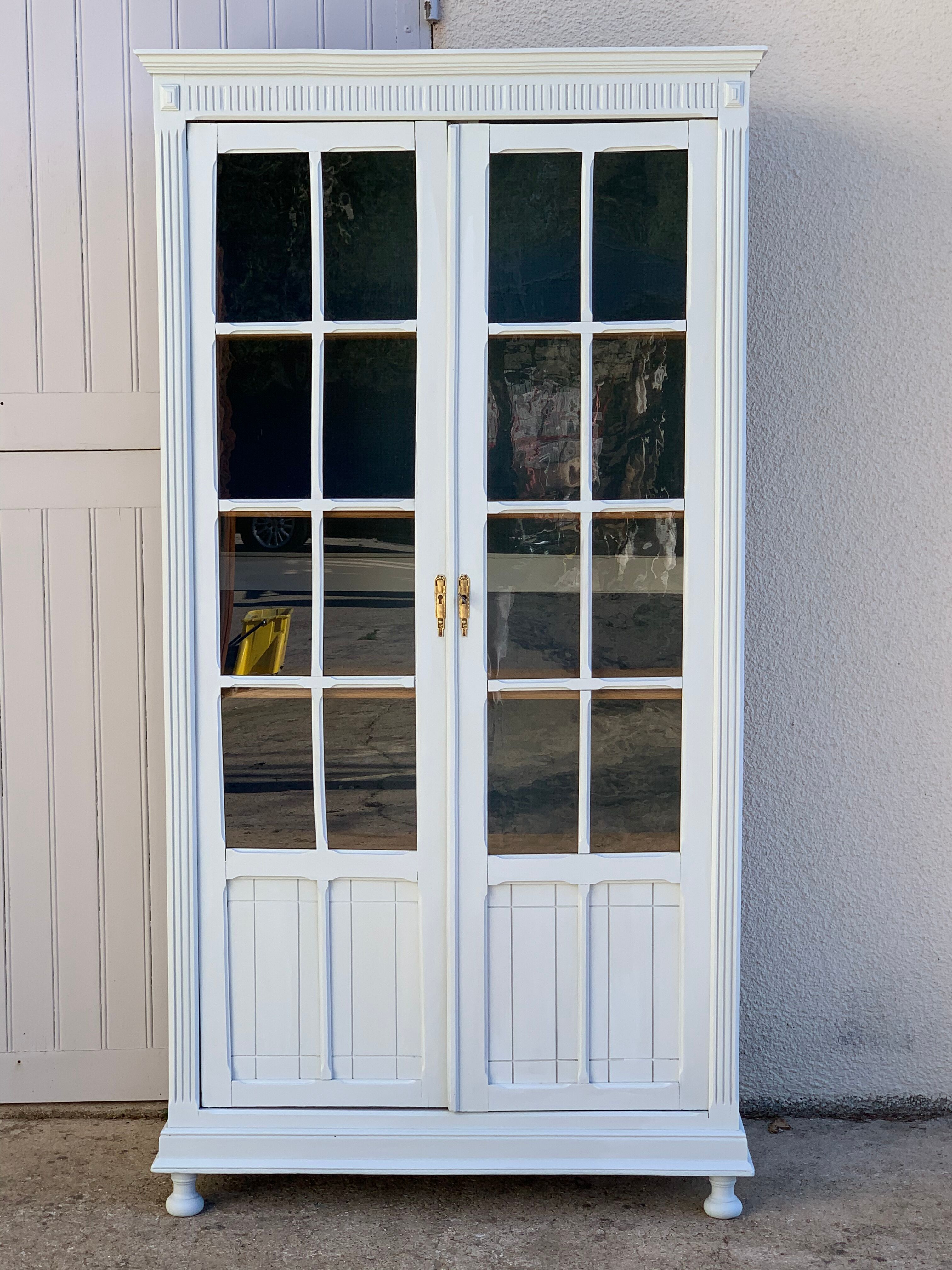 Glass-glazed Parisian wardrobe 1920