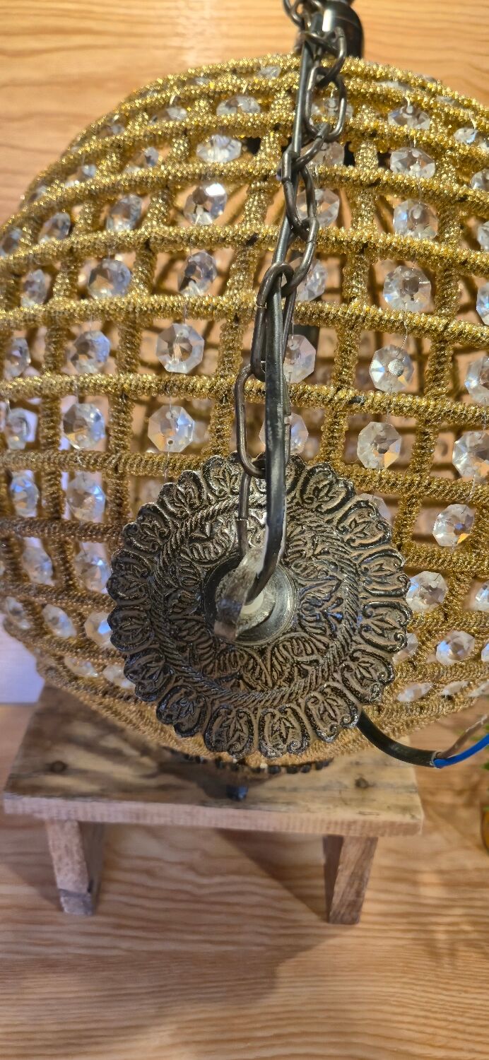 Magnificent and spectacular vintage Italian spherical chandelier.