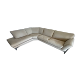 Canapé d’angle Roche Bobois Réflexion en tissu beige