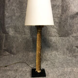 Lampe en bois doré, XXe siècle