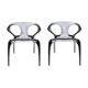 Paire de chaises "ava" bridge  par Song Wen Zhong  pour Roche Bobois