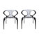 Paire de chaises "ava" bridge  par Song Wen Zhong  pour Roche Bobois