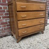 Vintage chest of drawers compass feet