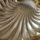 Empty pocket vintage Xxl shell gilded metal