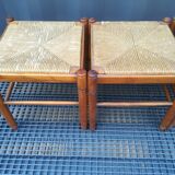 Suite of 4 mulched beech stools