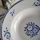 4 Deep Plates in earthenware Moulin des Loups & Hamage model Lucien