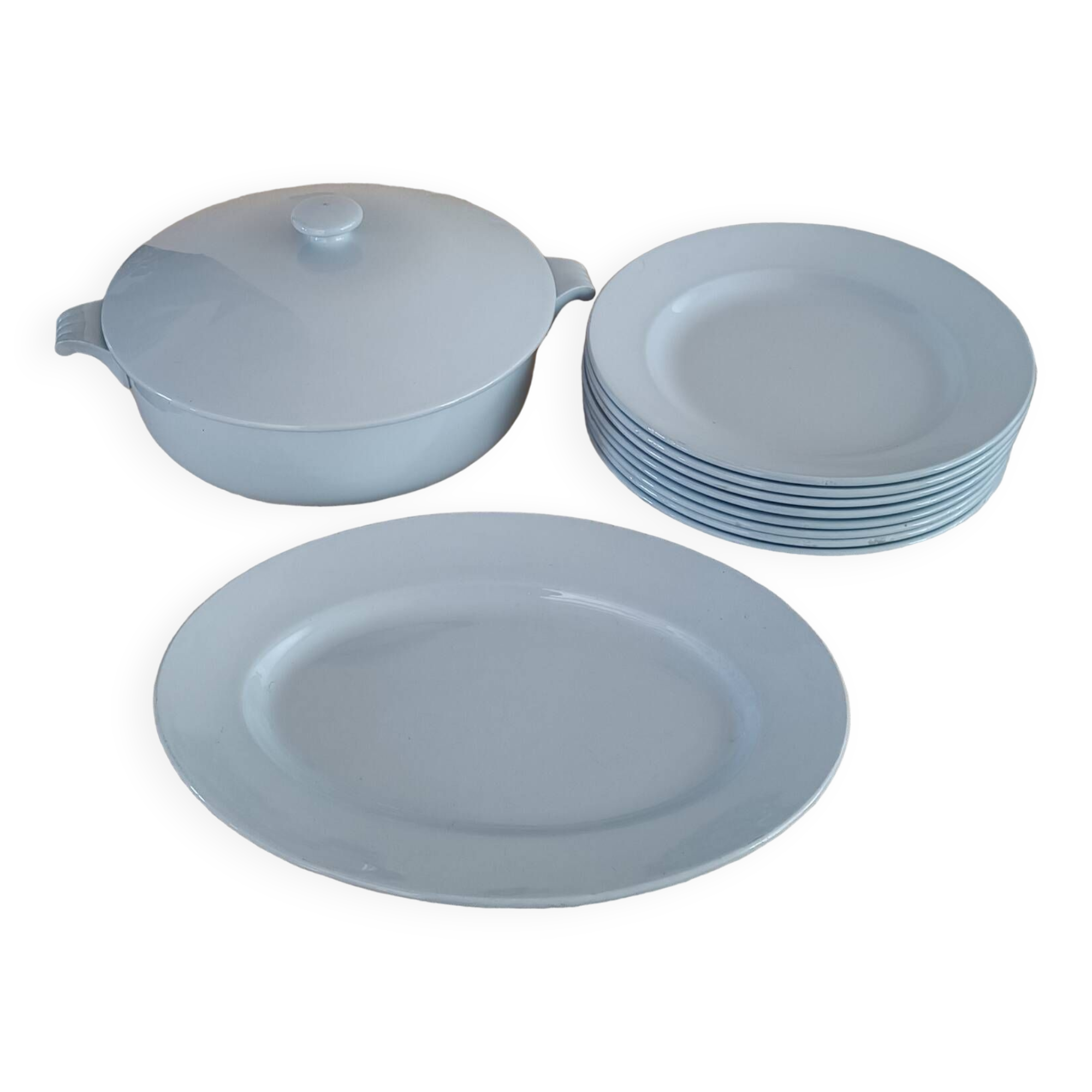 Partie de service assiettes et soupière Gien