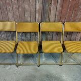 Set of 4 vintage Lafuma folding chairs