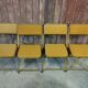 Set de 4 chaises pliantes vintage Lafuma
