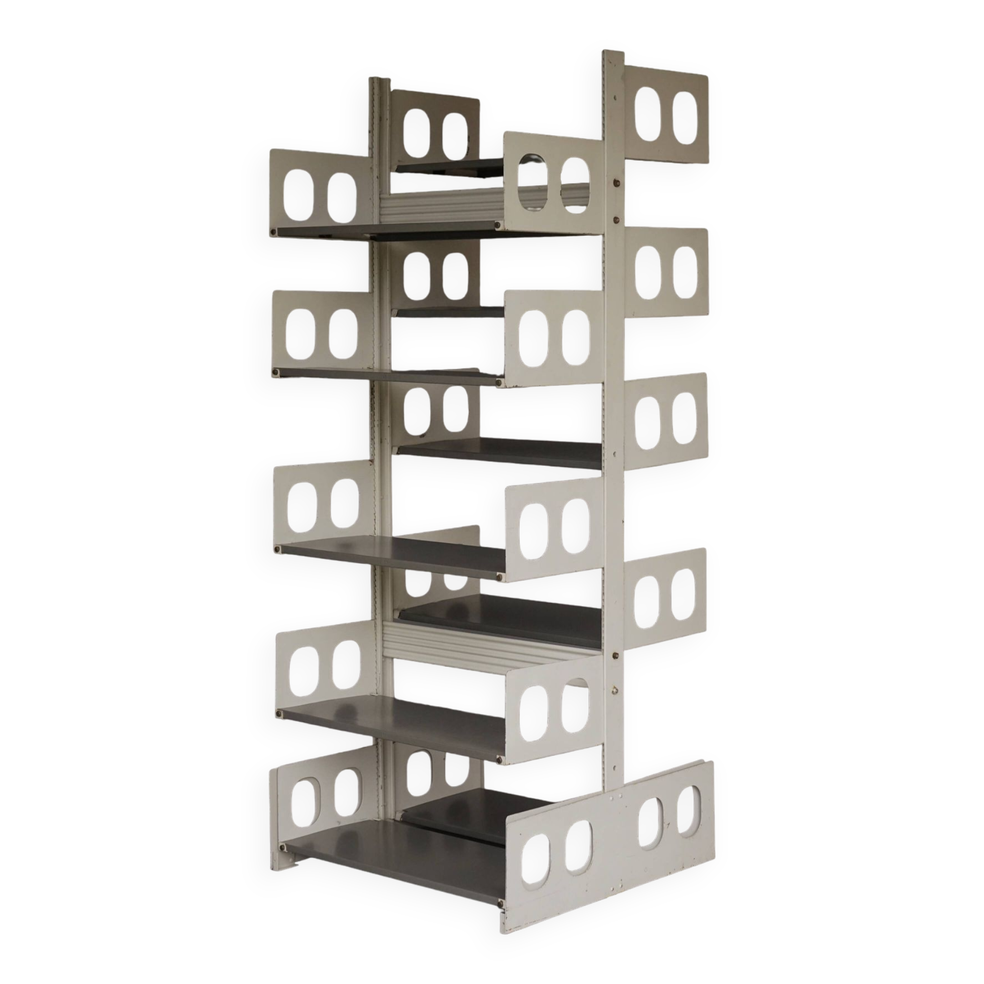 'Triennal' Industrial Shelving Unit from Lips Vago. 1950s