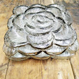 Murano glass square flower ceiling light, 1960