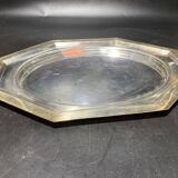 Plat en métal argenté