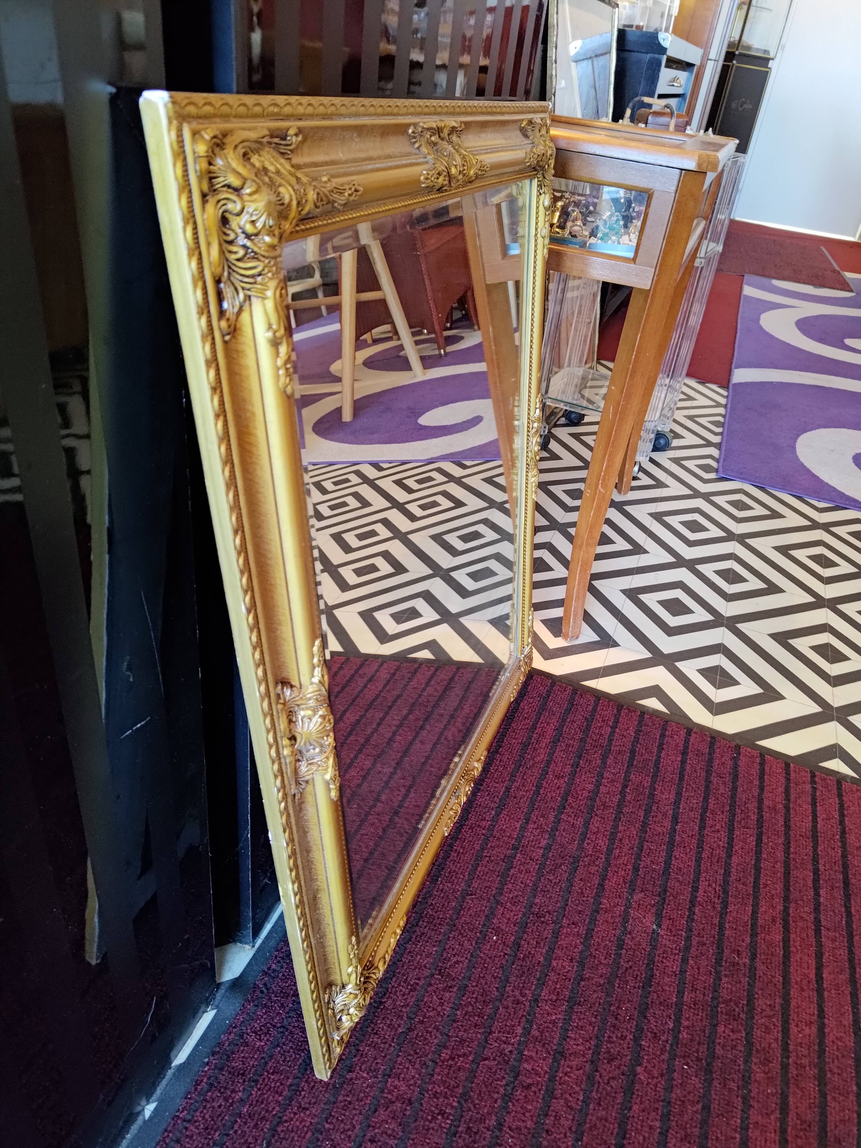 Beveled golden mirror 60 cm*72 cm