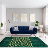 Modern Moroccan carpet green 240x180cm