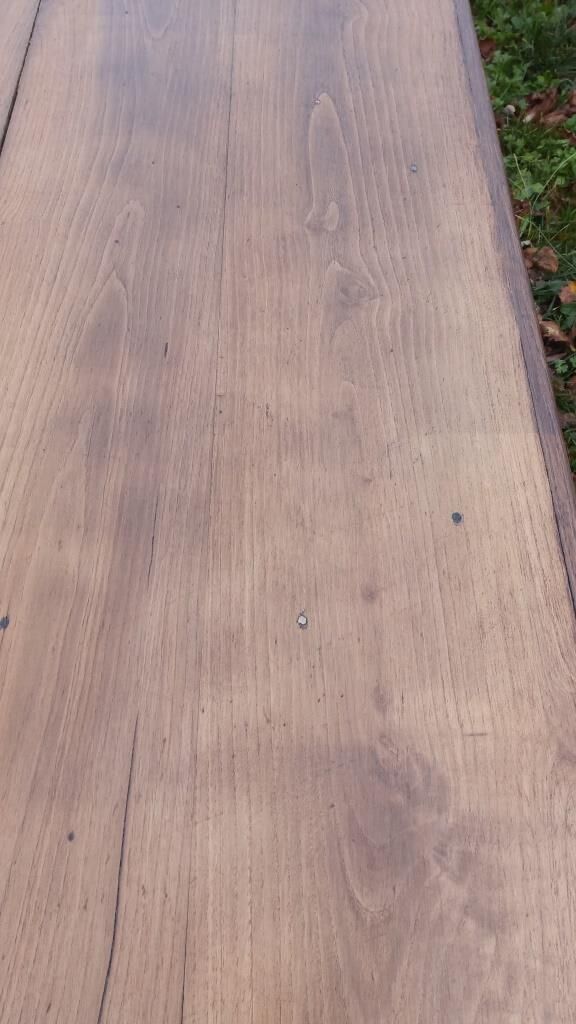 Oak and chestnut farm table