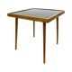 Alfred Busch coffee table, Germany 1960s, glass & beech wood