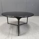 Vintage sculpted steel brutalist coffee table, 1970s