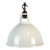 Vintage Industrial Beige Painted Pendant Lamp