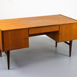 Freestanding vintage teak desk 1960s