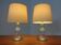 Glass table lamps by Michael Bang for Holmegaard, 1970s, set of 2.