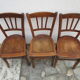 3 chaises bistrot anciennes