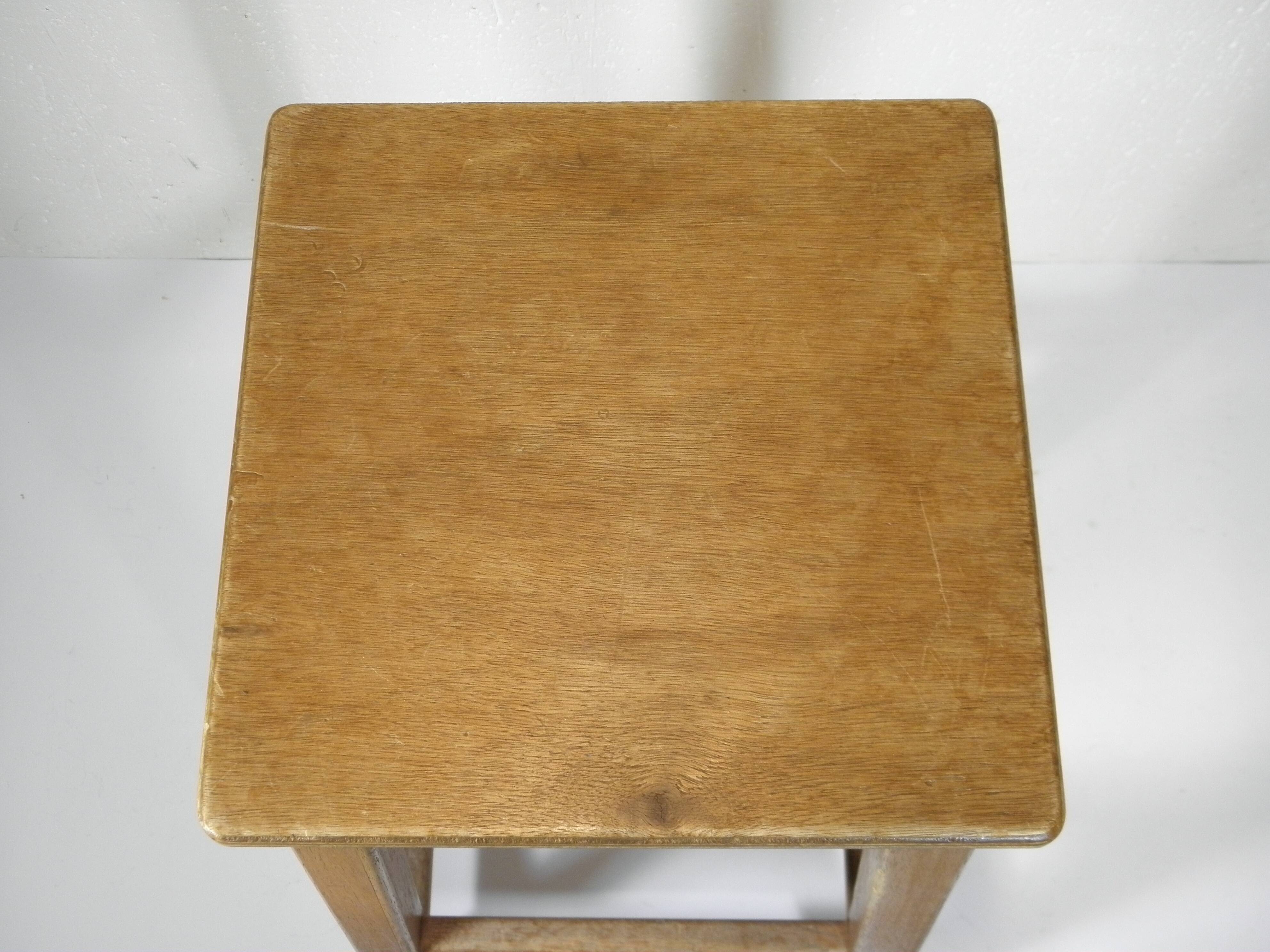 WORKSHOP STOOL, WOODEN SIDE SEAT 73 cm