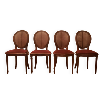 Set of 4 Louis XVI style chairs