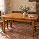 Table de ferme ancienne en chêne massif 120 cm