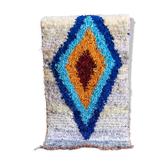 Berber carpet - Boucherouite - 48x97cm