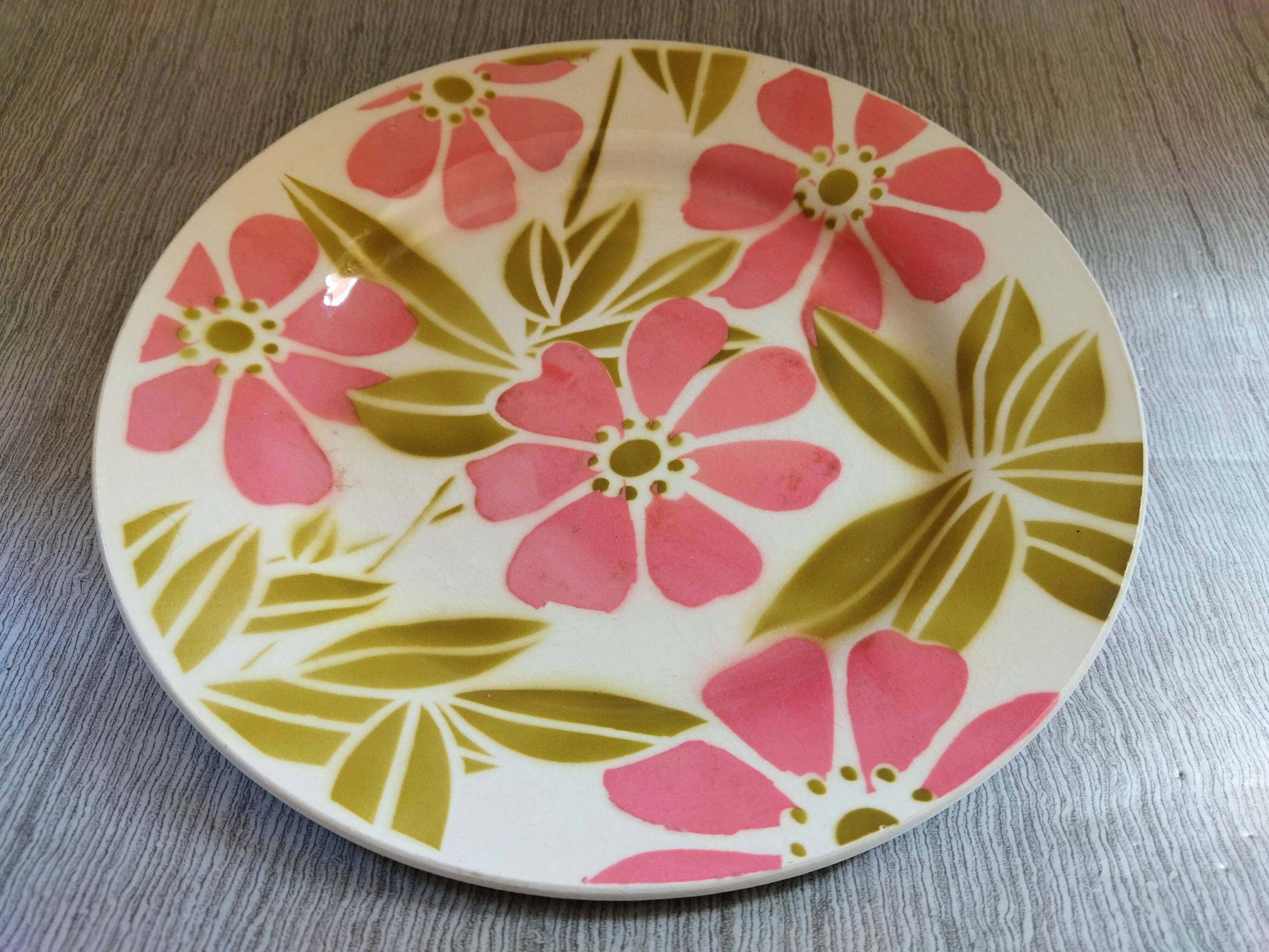 Assiette à dessert "Edwina" Digoin Sarreguemines