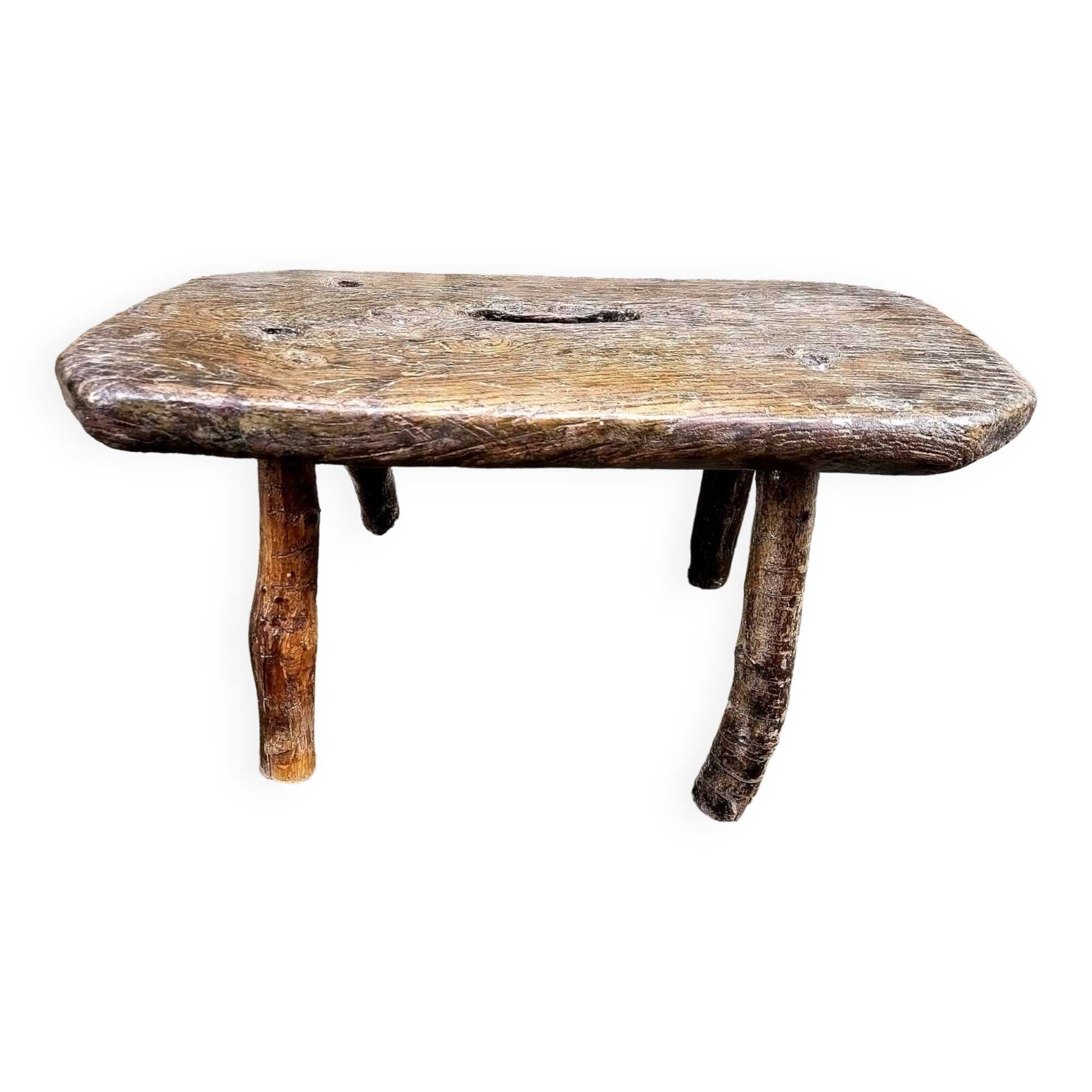 Tabouret de traite en chêne