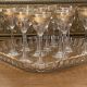 Saint Louis 14-piece liqueur set, fine 19th century gold-plated crystal
