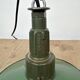 Industrial Green Enamel Military Pendant Lamp with Cast Aluminium Top, 1960