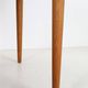 Restored round dining table by Villy Schou Andersen / oak / mid-century Danish modern design / 1960s / 1970s