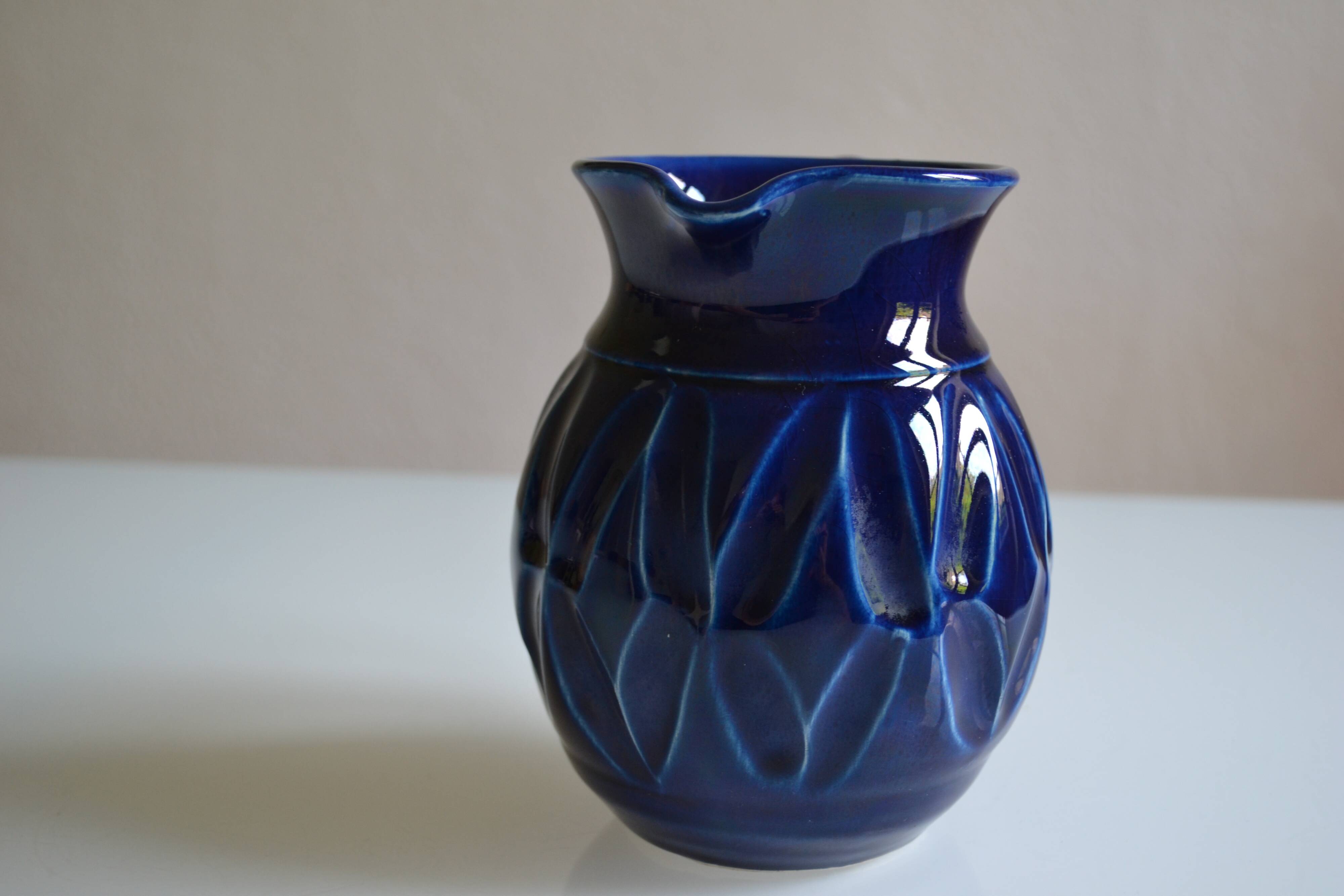 Roland Zobel (1945-2004) The Cyclades Glazed ceramic pitcher Anduze 1970
