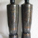 Vases and decorative plate