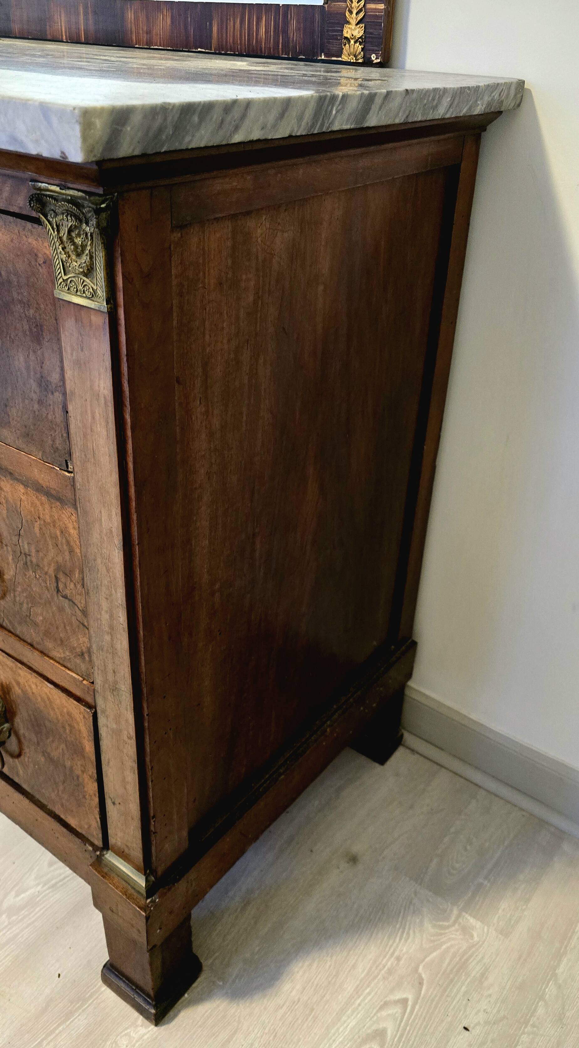 Commode et miroir d’époque Empire