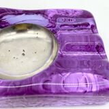 Cendrier « Violet Murano & Silver », 1970s