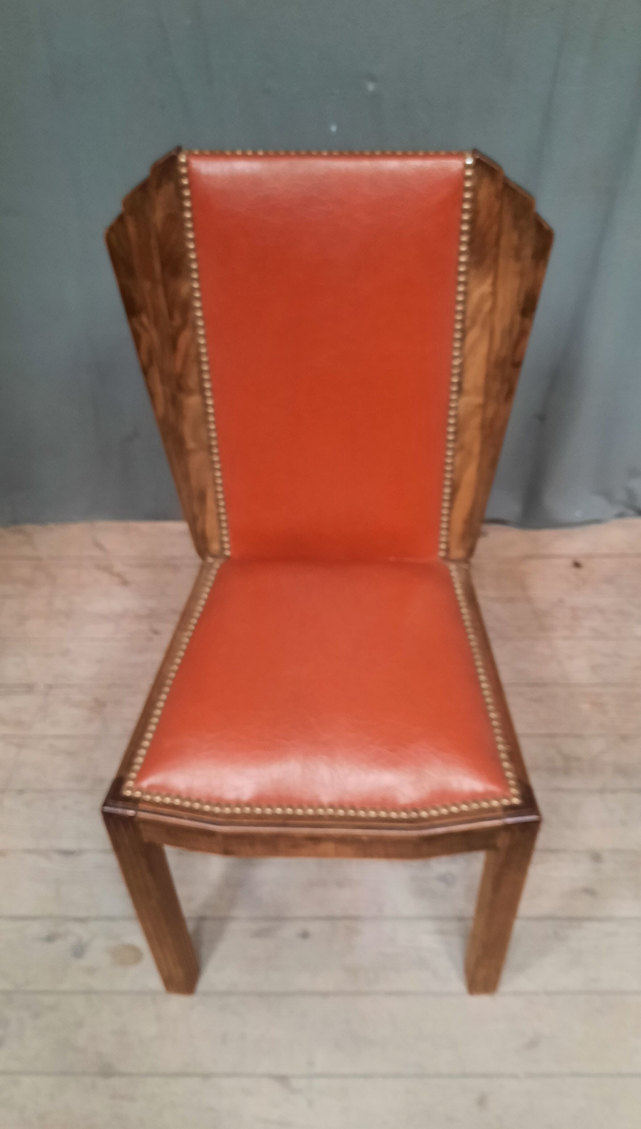 Series of 6 art deco chairs